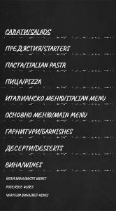 Menu Restaurant