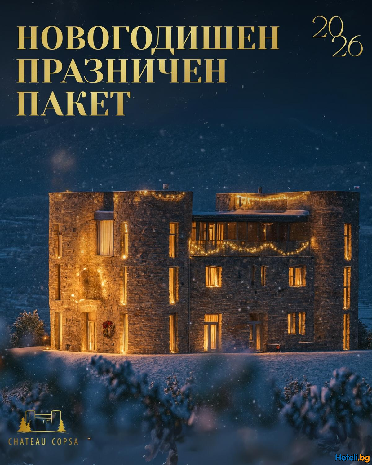 Посрещнете Нова година 2026 в Шато Копса!