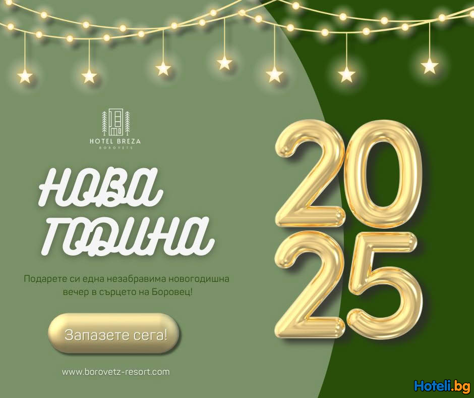 Посрещнете Нова година в снежната прегръдка на планината! Хотел "Бреза" Боровец ви очаква!  